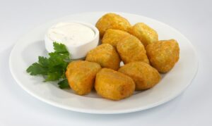 Turnips battered and baked Turnips battered and baked