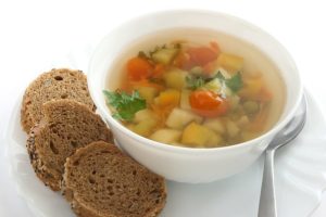 Potato carrot scallion soup